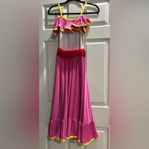 Pink and Yellow Ruffled Dress/Costume
